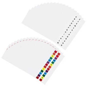 30 גיליונות של האלפבית כרטיסיות קטנות לשוניות דביקות פנקס דף סמנים האלפבית קובץ מדריכים כרטיסיות