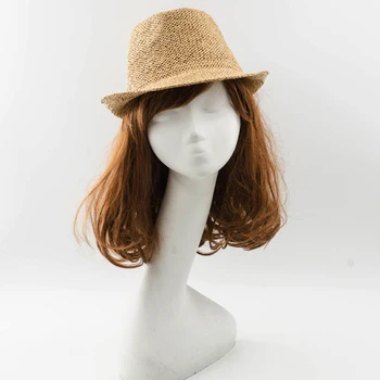 פנמה כובע קש נשים קיץ החוף אביזר לנשימה הגנת UV במדי הגברת חג חיצוני