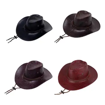 המערבי כובע עמיד עור Pu כובעים ג ' אז כובעים בשביל קוספליי, פסטיבל