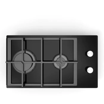 2022 סגנון חדש 2 מבער התנור ווק לכיריים גז התיירות תנור שחור חשמלי OEM זכוכית מחוסמת ביתיים מוצרי מטבח