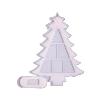 M2EA קופסת תכשיטים תבניות עץ חג המולד סיליקון בצורת קופסא לאחסון תבניות עבור מלאכות