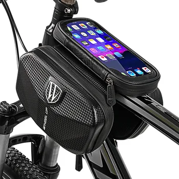 עמיד למים אופניים התיק גבי שפופרת הטלפון בכיס אופני הרים אביזרים תיק איבה אנטי-לחץ מסך מגע נרתיק ל-6 אינץ ' טלפון