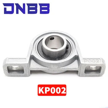 KP002 1PC אופקי אנכי נושא להוביל בורג תמיכה רכוב הכדור כרית סגסוגת אבץ PillowBlock KP002 15mm חלקי 3D