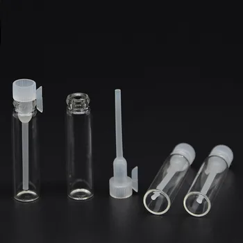 1ml/2ml/3ml בקבוק הבושם קוסמטיקה שמן אתרי מעבדה נוזלי בניחוח זכוכית מיני בקבוקוני מדגם ריקה מבחנה בקבוק